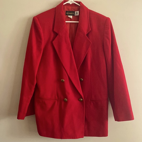 Vintage Jackets & Blazers - VTG Requirements • wool red blazer
